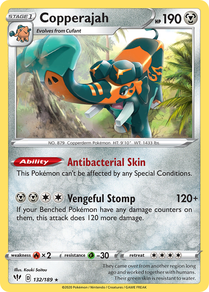 Copperajah – Darkness Ablaze 132/189 Pokémon card