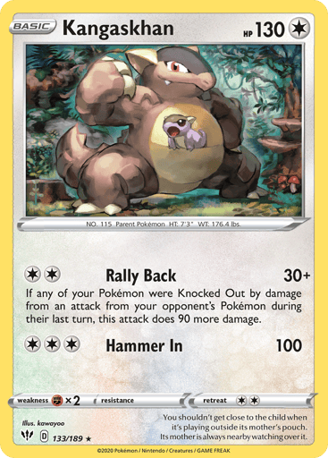 Kangaskhan - Darkness Ablaze 133