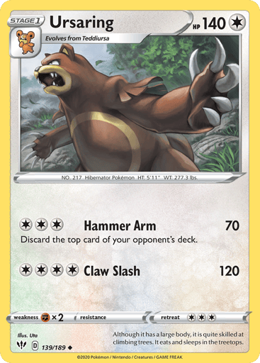 Ursaring - Darkness Ablaze 139