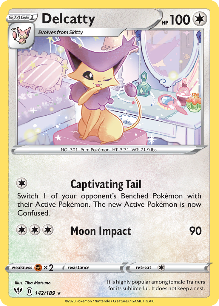 Delcatty – Darkness Ablaze 142/189 Pokémon card
