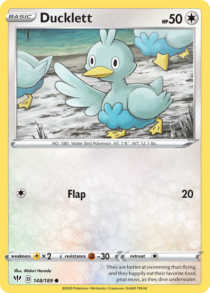 Ducklett – Darkness Ablaze 148/189 Pokémon card
