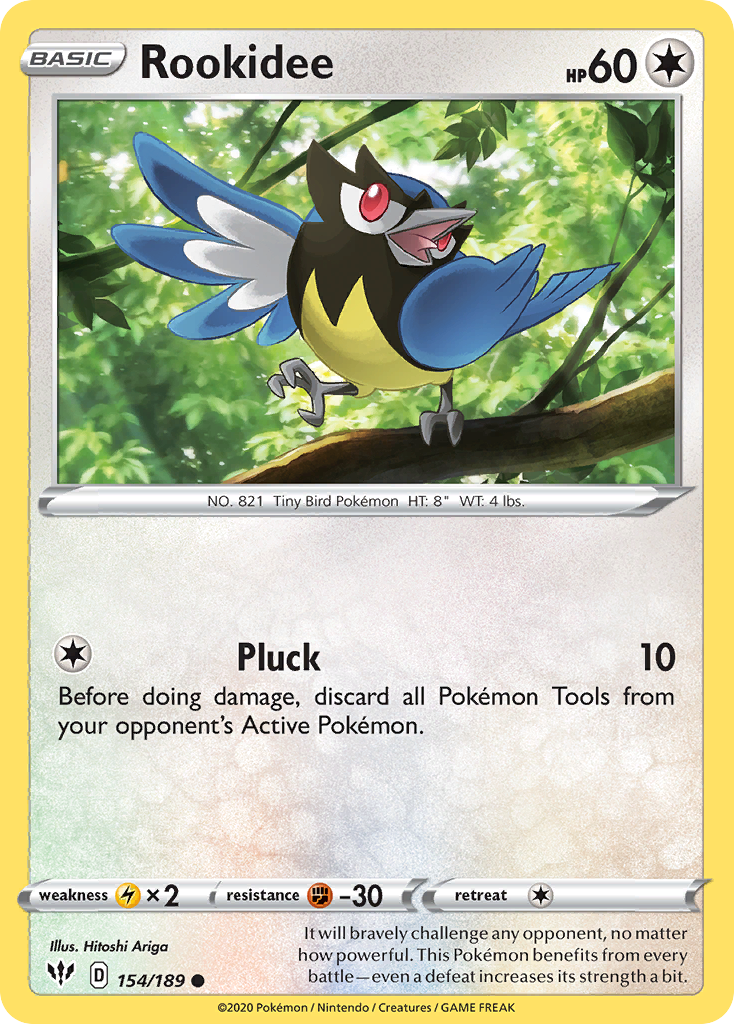 Rookidee – Darkness Ablaze 154/189 Pokémon card
