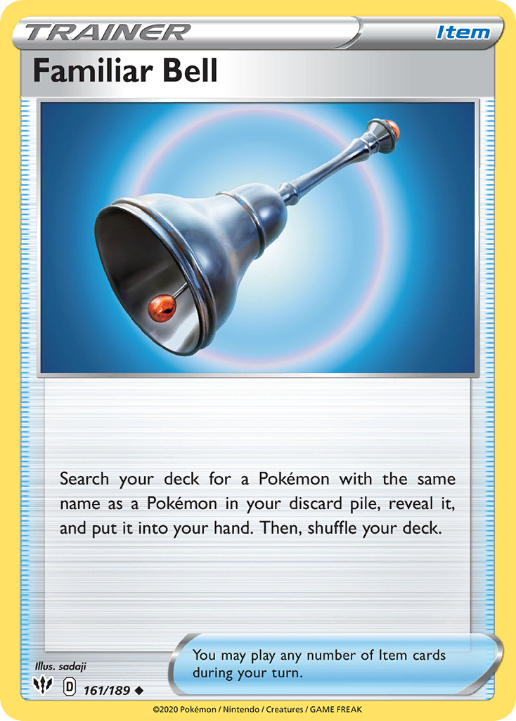 Familiar Bell – Darkness Ablaze 161/189 Pokémon card