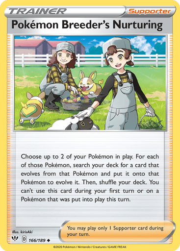 Pokémon Breeder's Nurturing - Darkness Ablaze 166