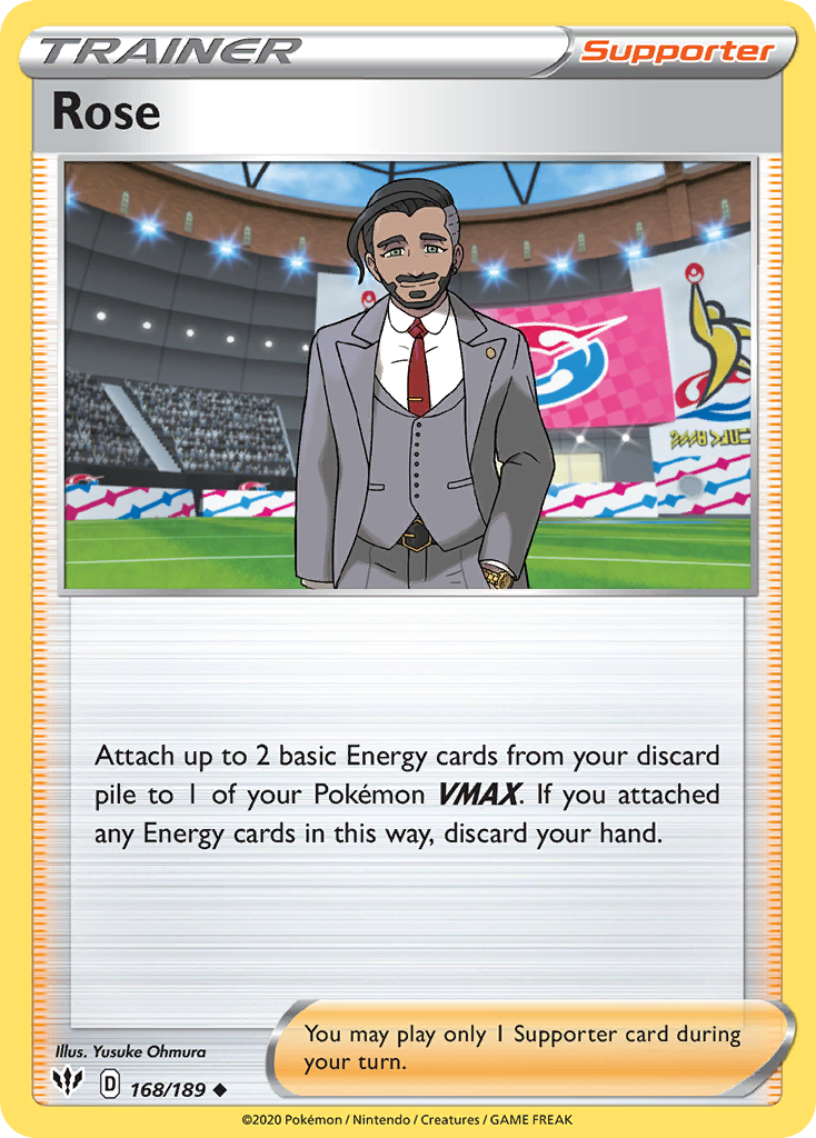 Rose – Darkness Ablaze 168/189 Pokémon card