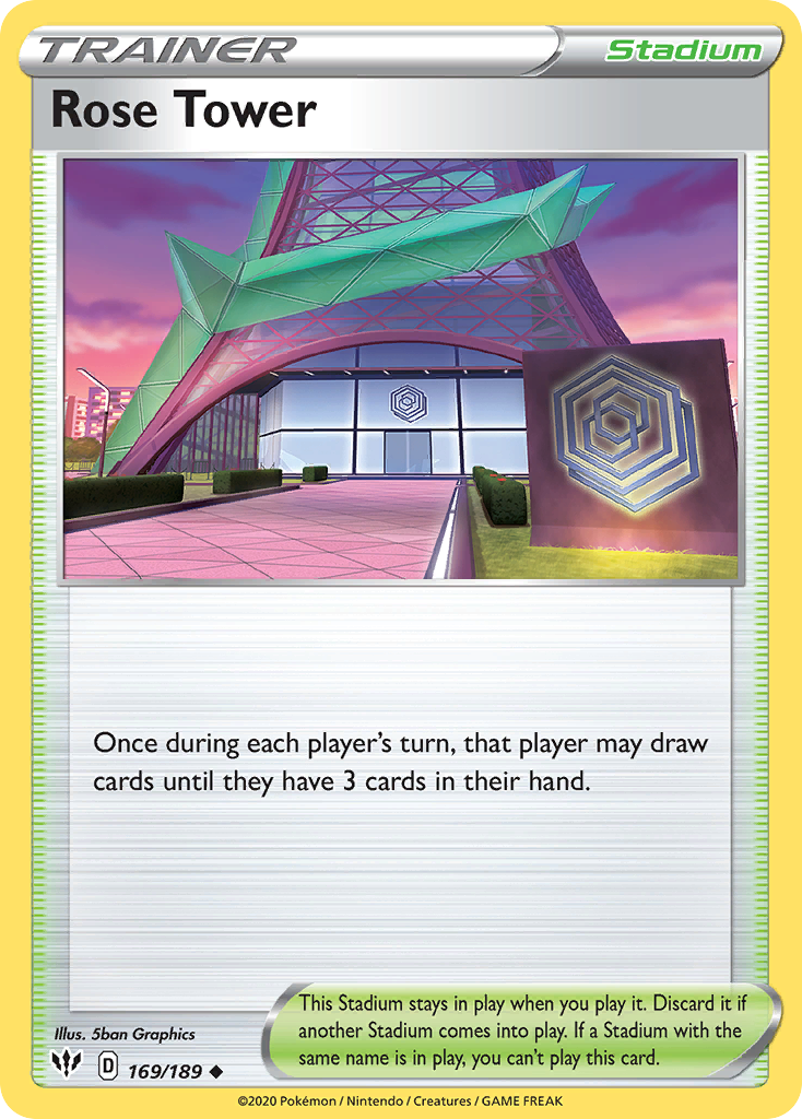 Rose Tower – Darkness Ablaze 169/189 Pokémon card