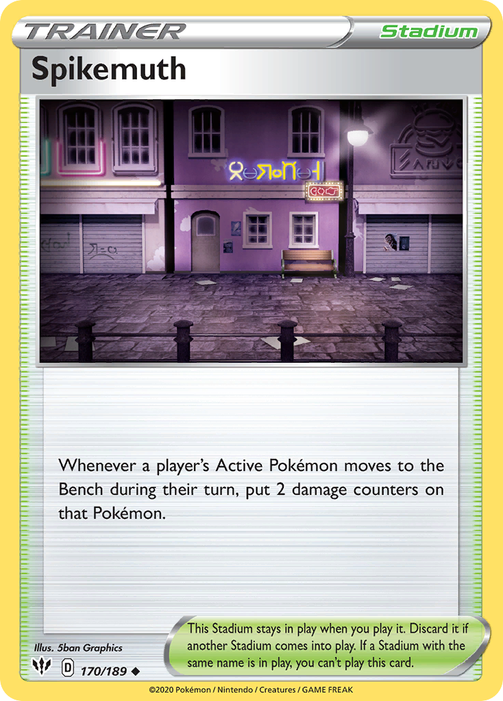 Spikemuth – Darkness Ablaze 170/189 Pokémon card