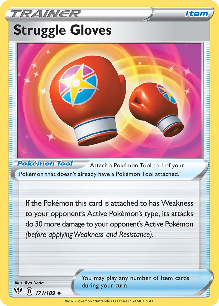 Struggle Gloves – Darkness Ablaze 171/189 Pokémon card