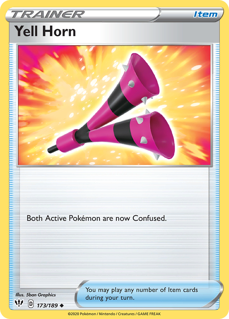 Yell Horn – Darkness Ablaze 173/189 Pokémon card