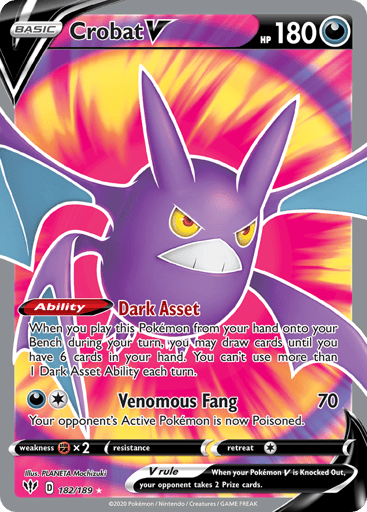Crobat V - Darkness Ablaze 182
