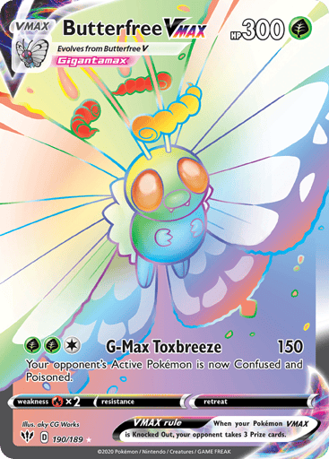 Butterfree VMAX - Darkness Ablaze 190
