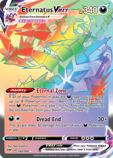 Eternatus VMAX - Darkness Ablaze 192