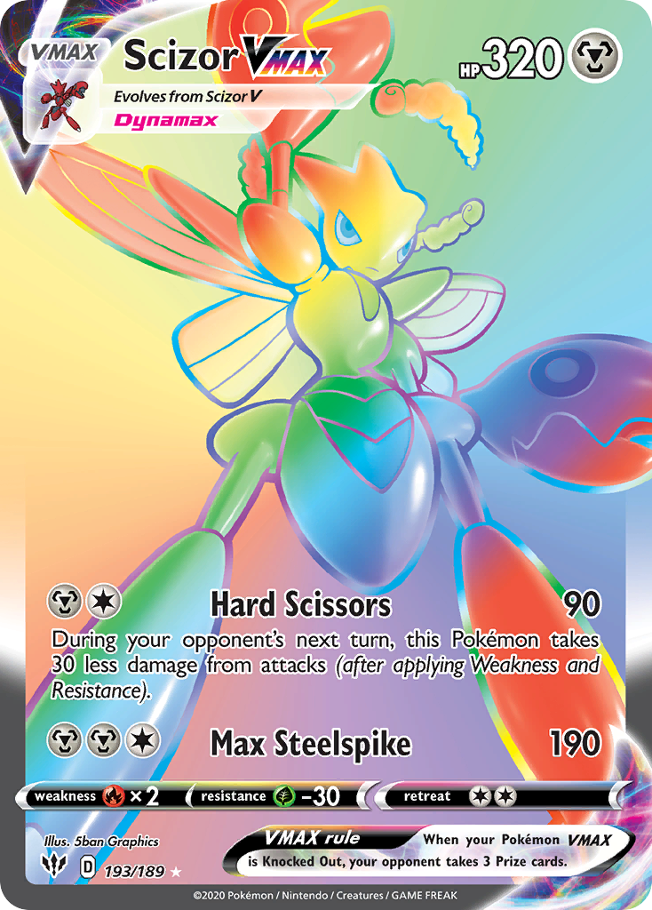 Scizor VMAX – Darkness Ablaze 193/189 Pokémon card