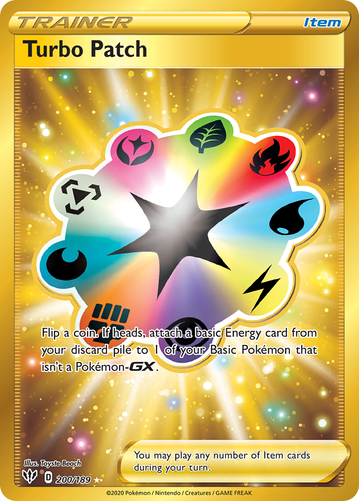 Turbo Patch – Darkness Ablaze 200/189 Pokémon card