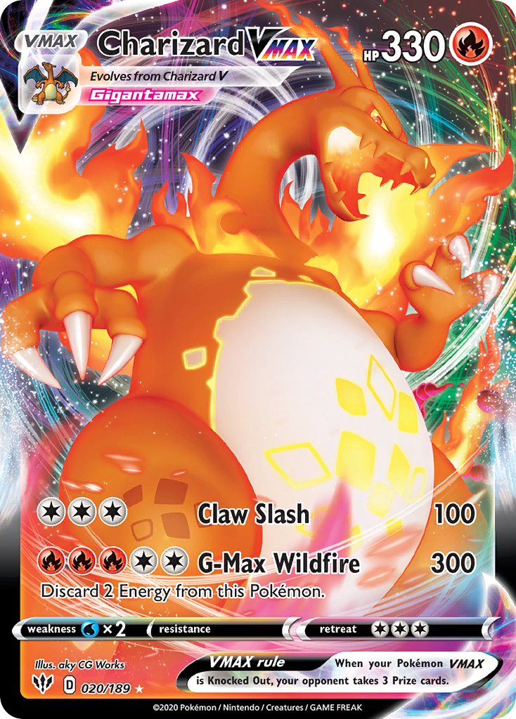 Charizard VMAX – Darkness Ablaze 020/189 Pokémon card
