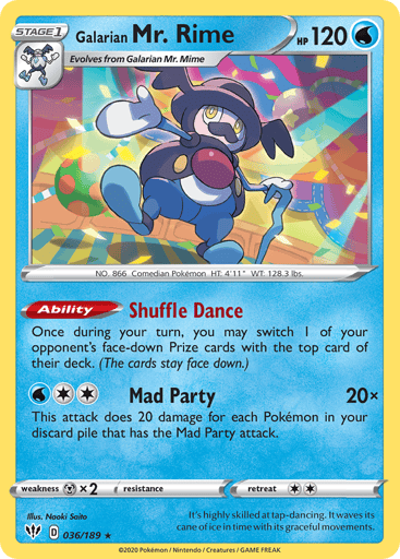 Galarian Mr. Rime - Darkness Ablaze 36