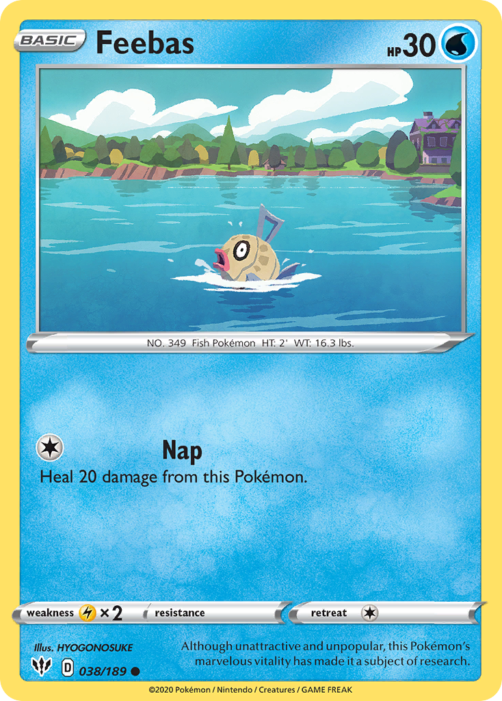 Feebas – Darkness Ablaze 038/189 Pokémon card