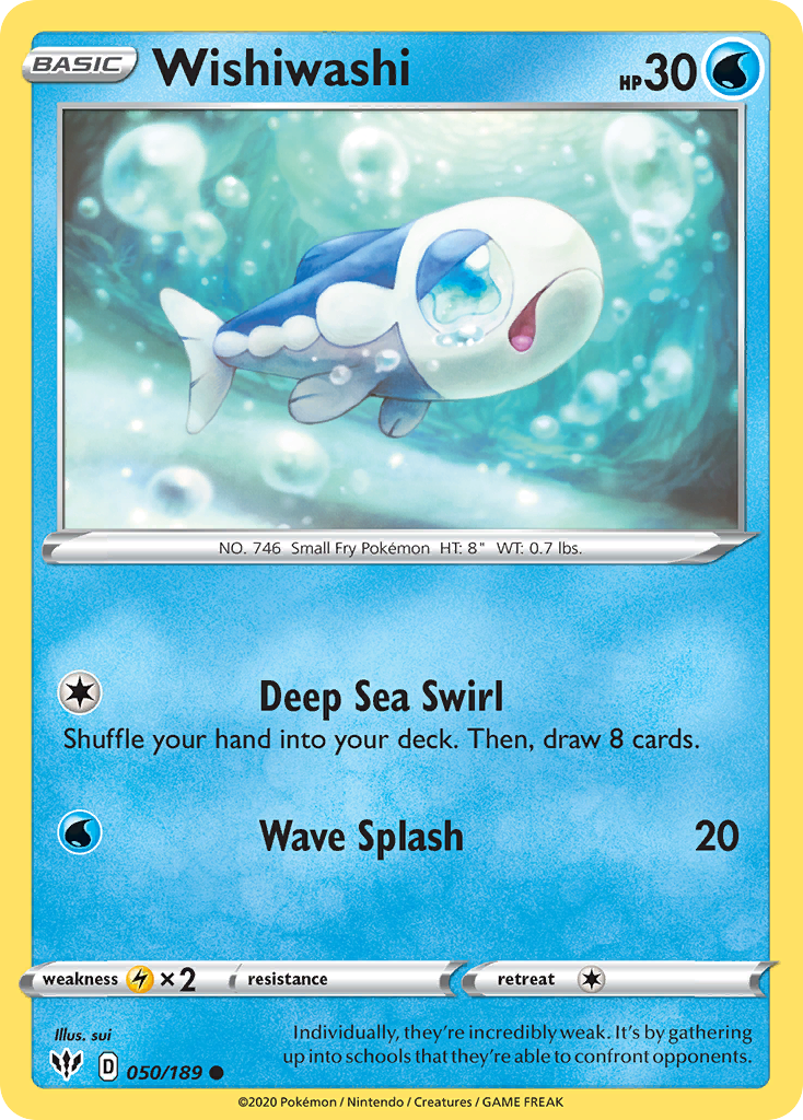 Wishiwashi – Darkness Ablaze 050/189 Pokémon card