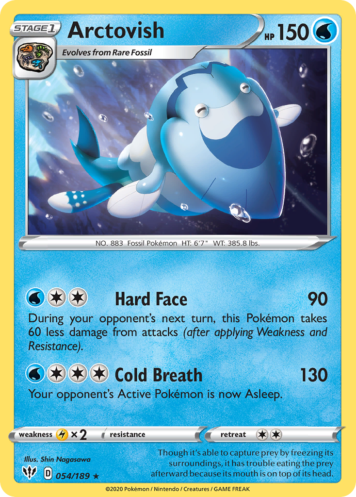 Arctovish – Darkness Ablaze 054/189 Pokémon card