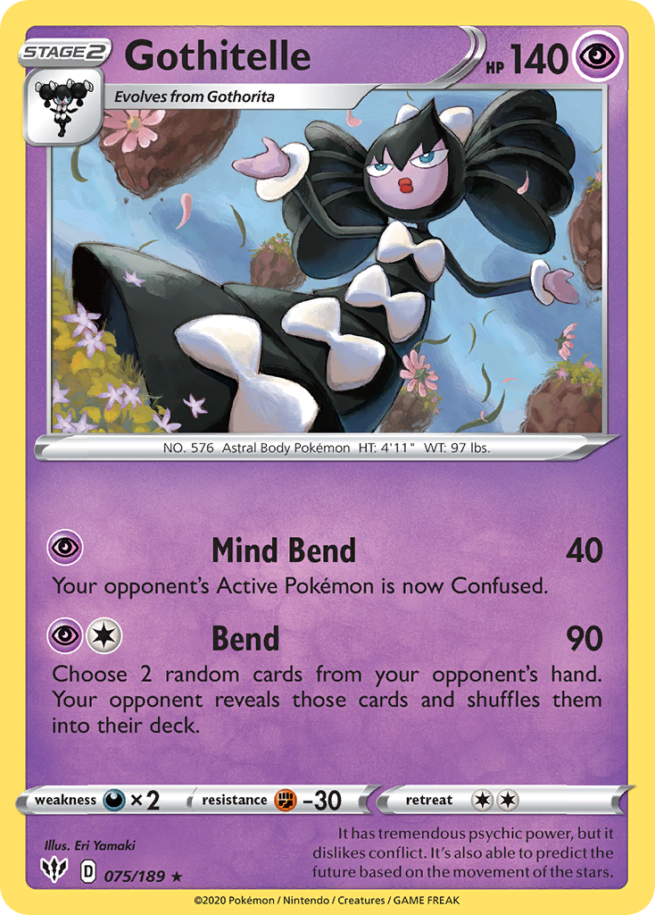 Gothitelle – Darkness Ablaze 075/189 Pokémon card