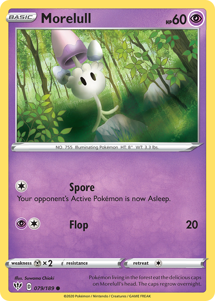 Morelull – Darkness Ablaze 079/189 Pokémon card