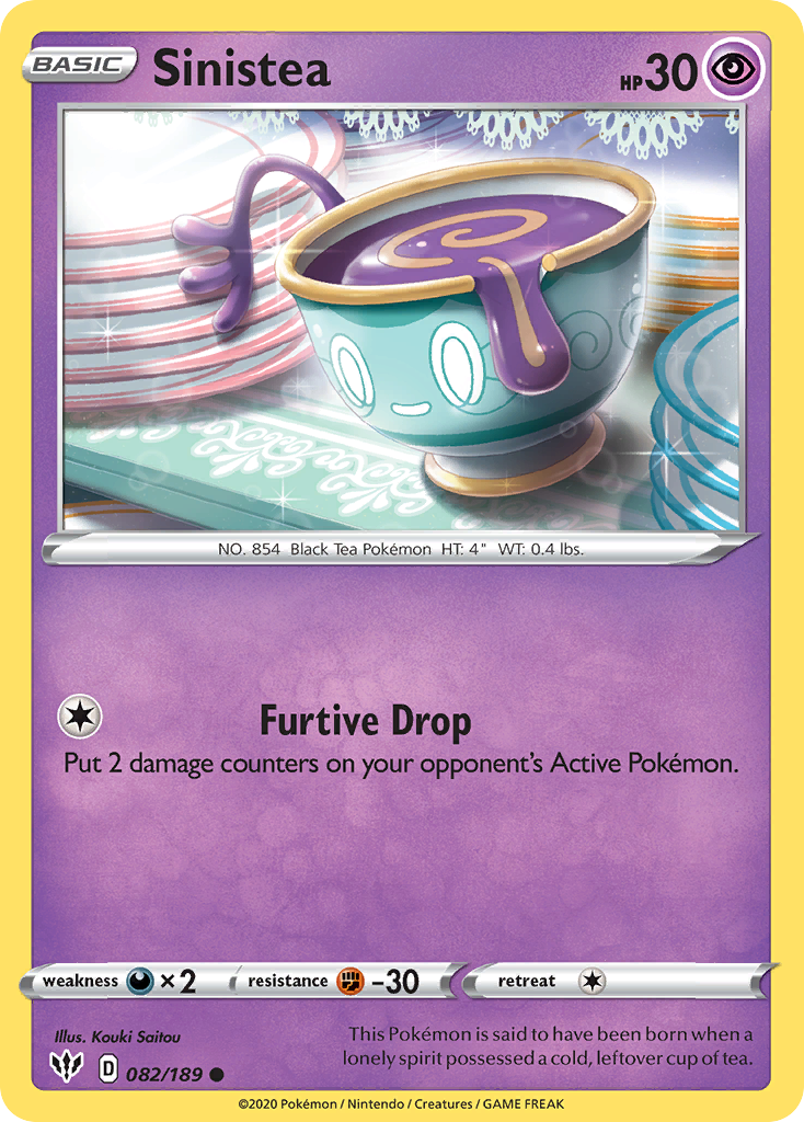 Sinistea – Darkness Ablaze 082/189 Pokémon card