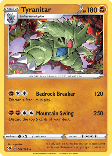 Tyranitar - Darkness Ablaze 88