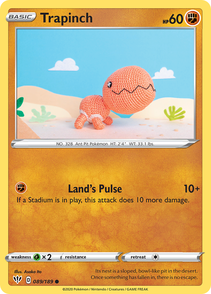 Trapinch – Darkness Ablaze 089/189 Pokémon card