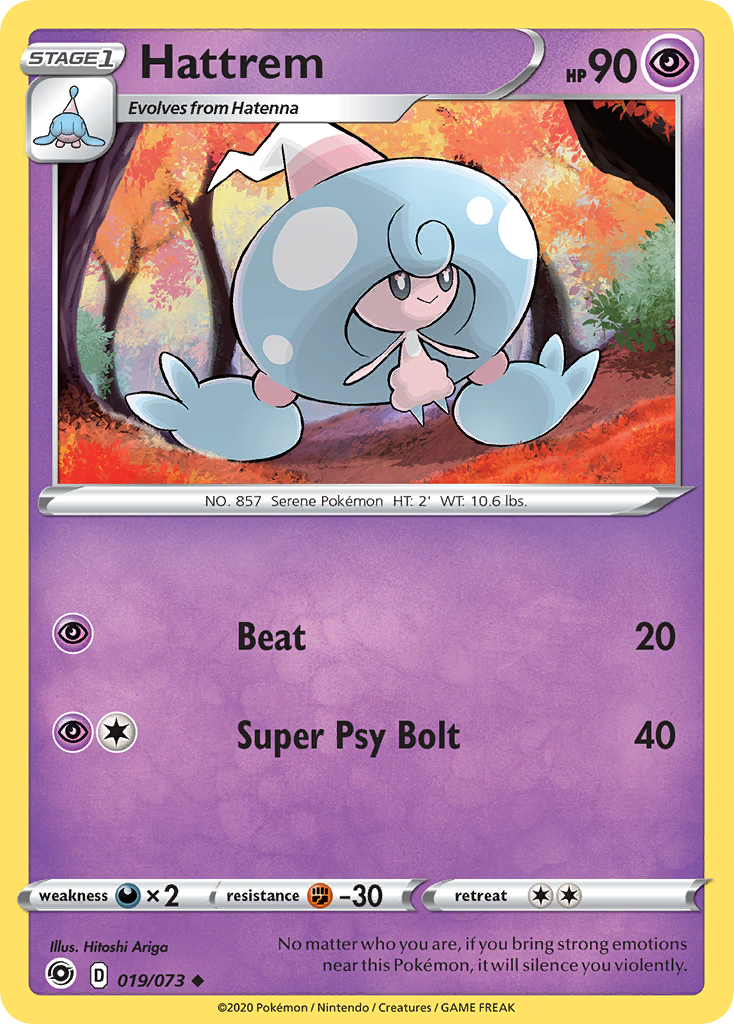 Hattrem – Champion's Path 019/073 Pokémon card