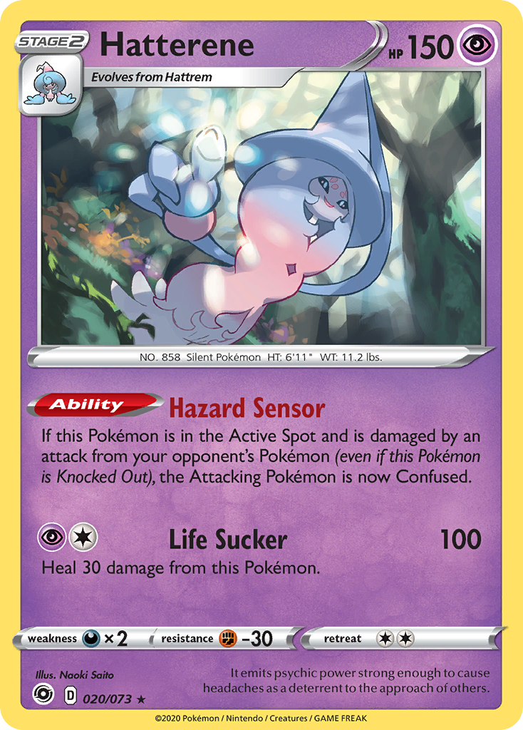 Hatterene – Champion's Path 020/073 Pokémon card