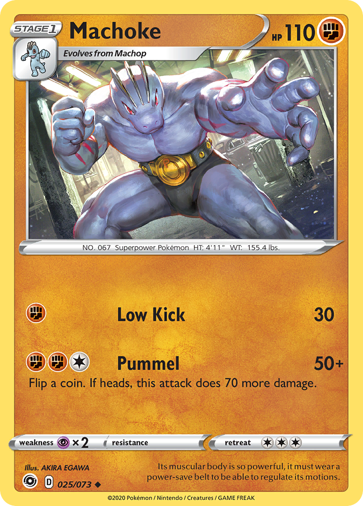 Machoke – Champion's Path 025/073 Pokémon card