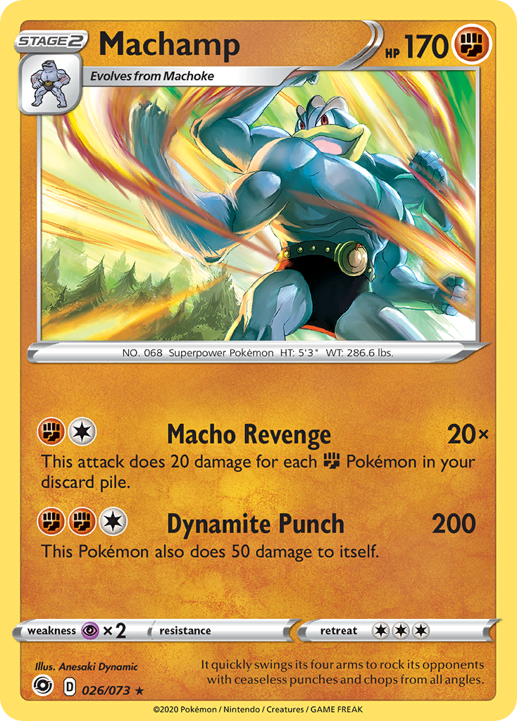 Machamp – Champion's Path 026/073 Pokémon card
