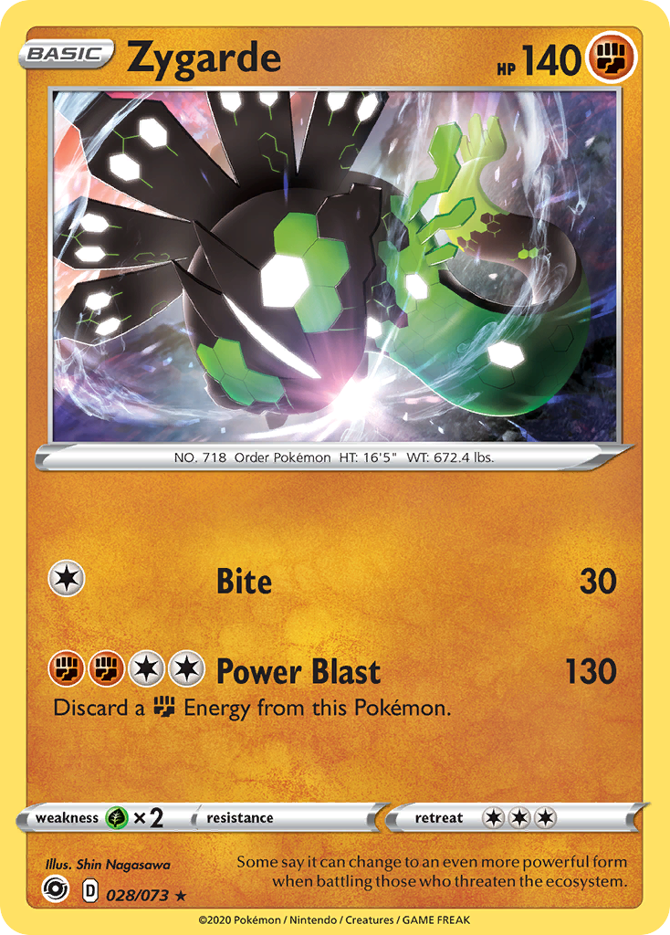 Zygarde – Champion's Path 028/073 Pokémon card