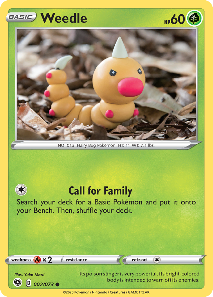 Weedle – Champion's Path 002/073 Pokémon card