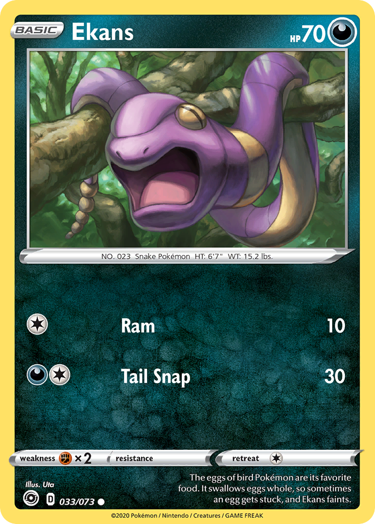 Ekans – Champion's Path 033/073 Pokémon card