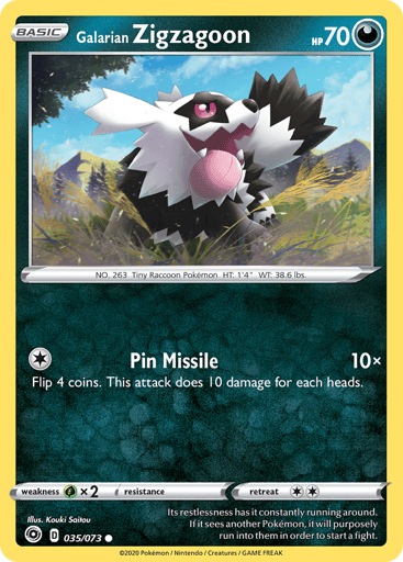 Galarian Zigzagoon - Champion's Path 35