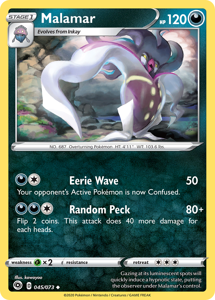 Malamar – Champion's Path 045/073 Pokémon card