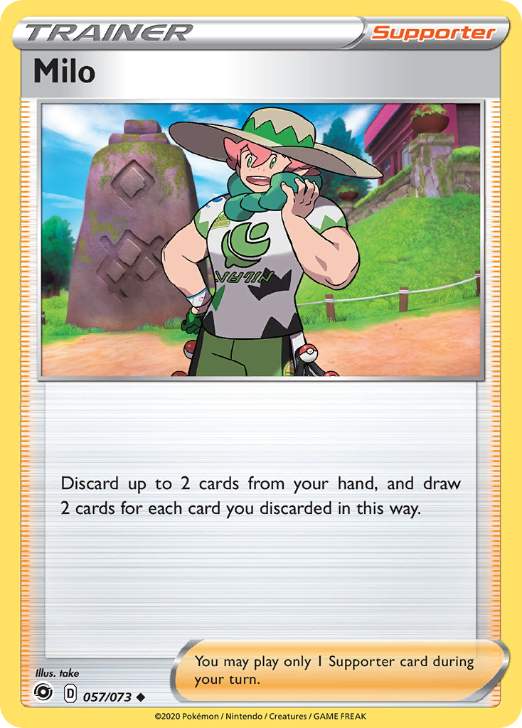 Milo – Champion's Path 057/073 Pokémon card