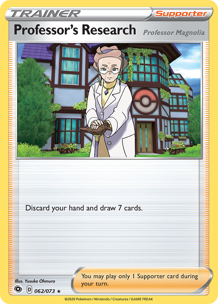 Professor's Research (Professor Magnolia) – Champion's Path 062/073 Pokémon card