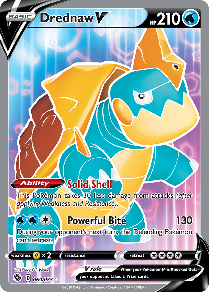 Drednaw V – Champion's Path 069/073 Pokémon card