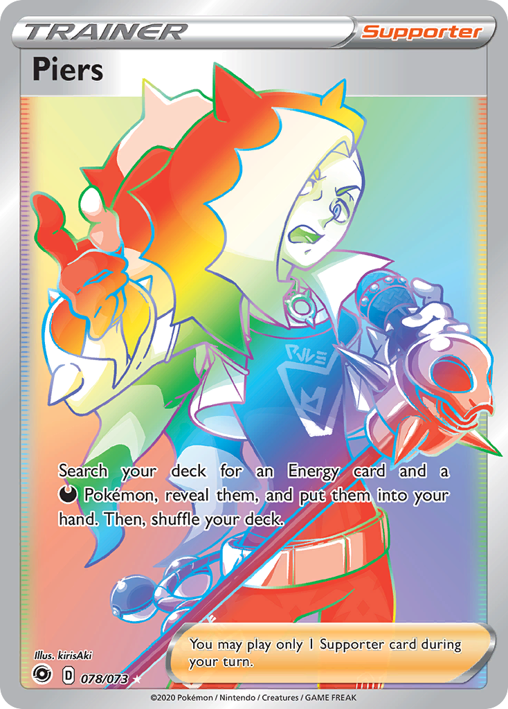 Piers – Champion's Path 078/073 Pokémon card