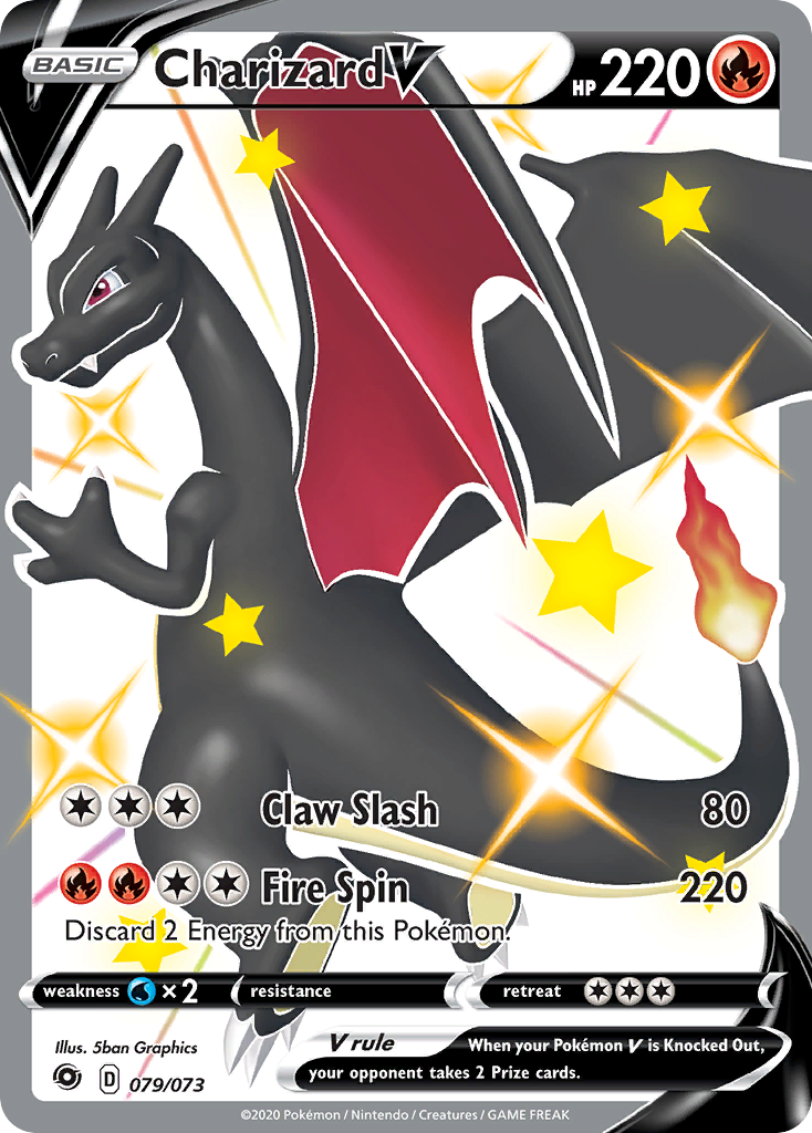 Charizard V – Champion's Path 079/073 Pokémon card