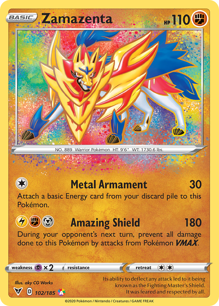 Zamazenta – Vivid Voltage 102/185 Pokémon card