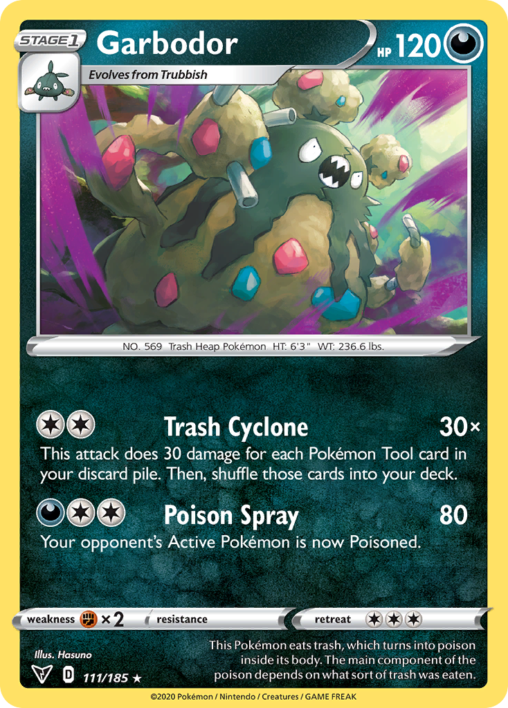 Garbodor – Vivid Voltage 111/185 Pokémon card