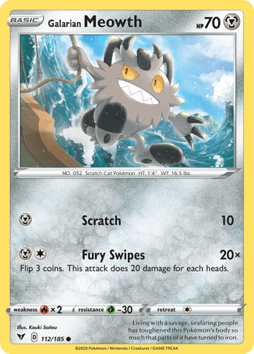 Galarian Meowth - Vivid Voltage 112
