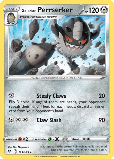 Galarian Perrserker - Vivid Voltage 113