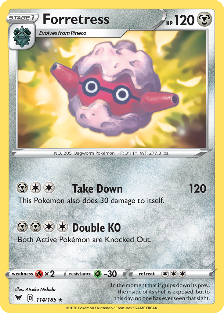 Forretress – Vivid Voltage 114/185 Pokémon card