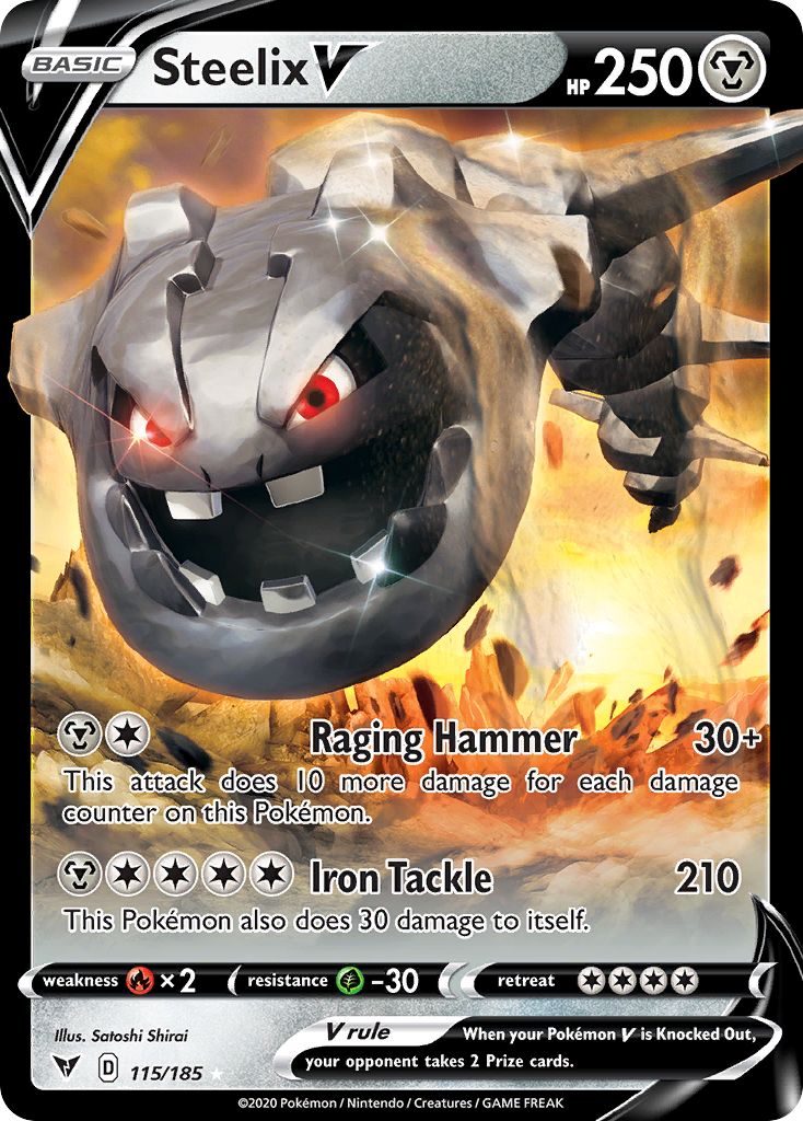 Steelix V – Vivid Voltage 115/185 Pokémon card