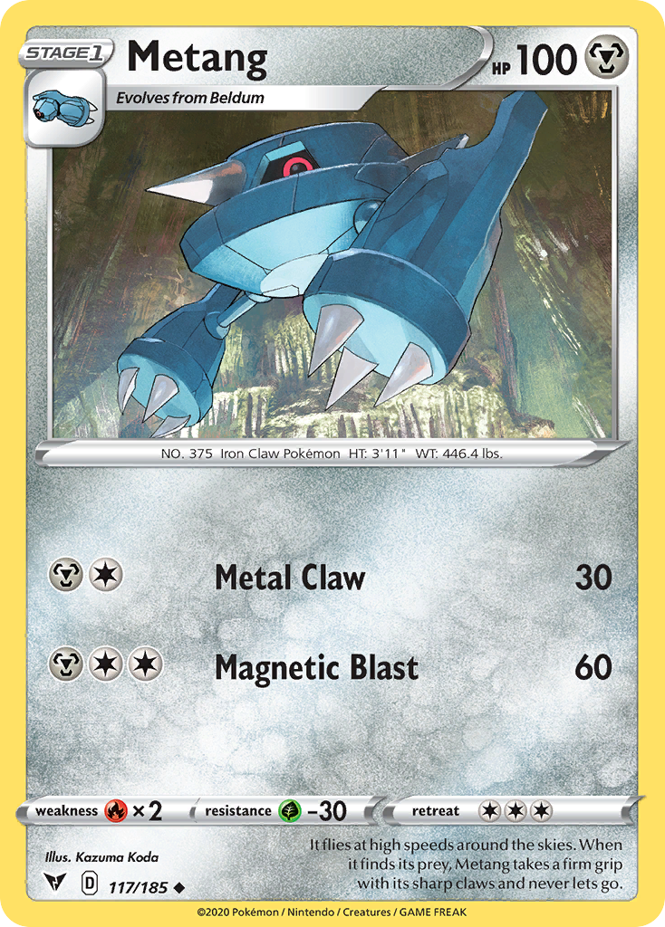 Metang – Vivid Voltage 117/185 Pokémon card