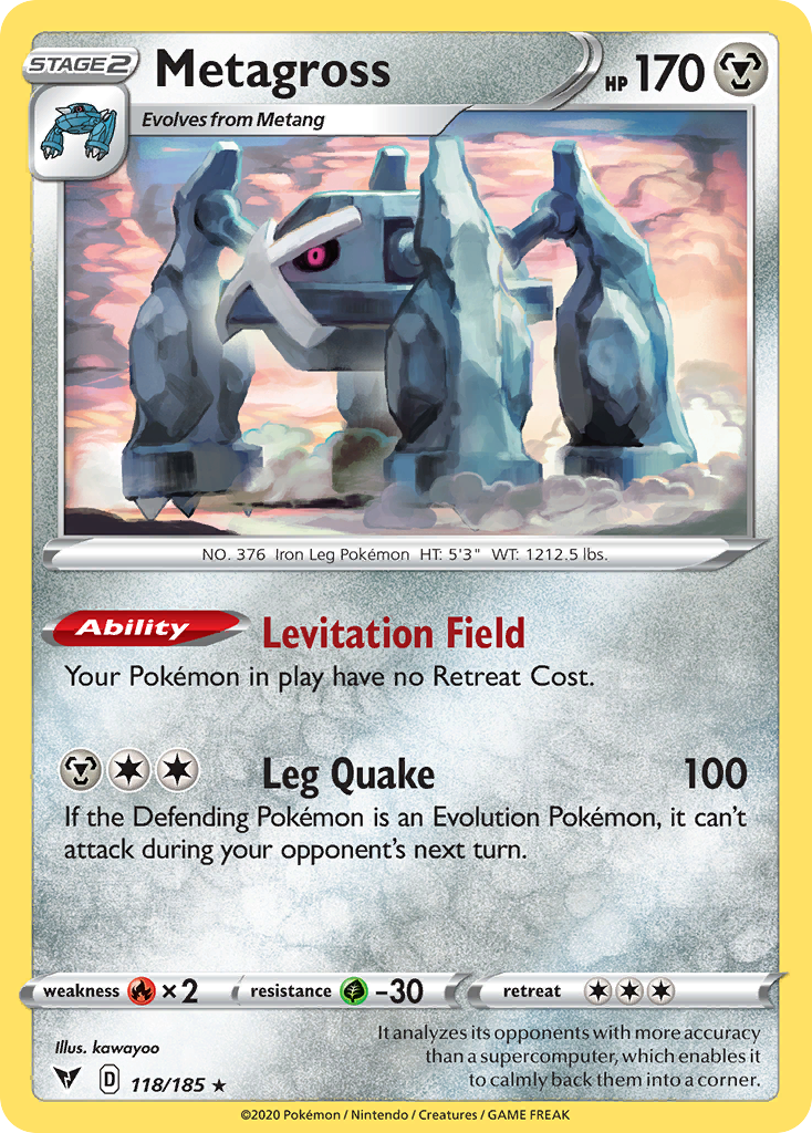 Metagross – Vivid Voltage 118/185 Pokémon card